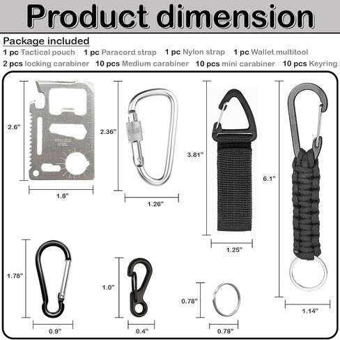 Tactical Pouches Molle Backpack Accessories - Small Tactical Pouch with Mini Survival Kit for Camping Hiking Gadget for Men in Saudi Arabia