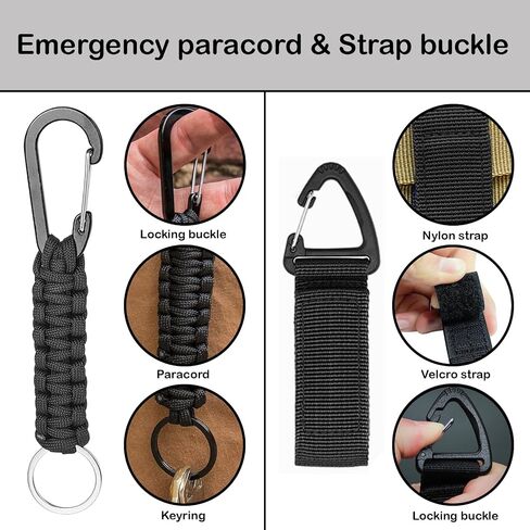 Tactical Pouches Molle Backpack Accessories - Small Tactical Pouch with Mini Survival Kit for Camping Hiking Gadget for Men in Saudi Arabia