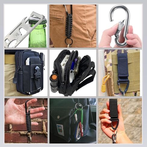 Tactical Pouches Molle Backpack Accessories - Small Tactical Pouch with Mini Survival Kit for Camping Hiking Gadget for Men in Saudi Arabia