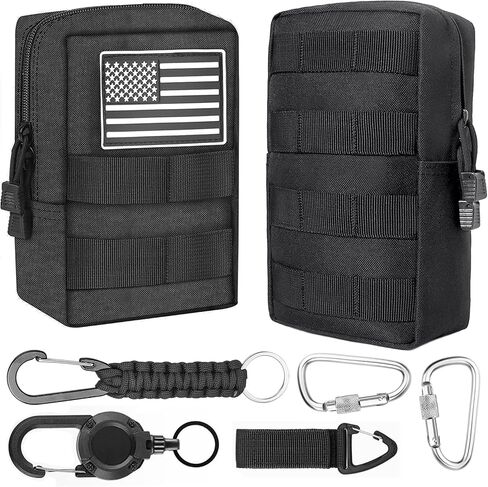 Tactical Pouches Molle Backpack Accessories - Small Tactical Pouch with Mini Survival Kit for Camping Hiking Gadget for Men in Saudi Arabia