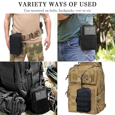 Tactical Pouches Molle Backpack Accessories - Small Tactical Pouch with Mini Survival Kit for Camping Hiking Gadget for Men in Saudi Arabia