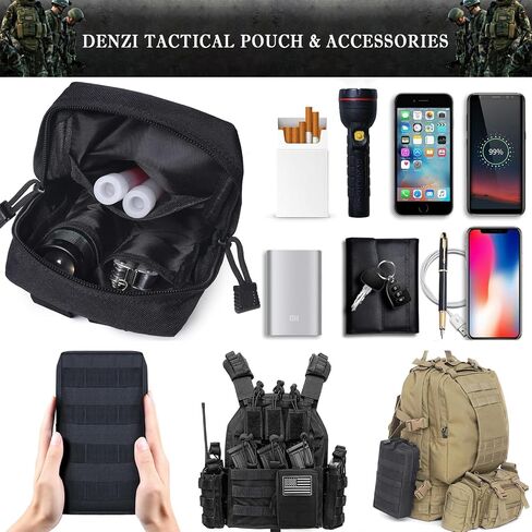 Tactical Pouches Molle Backpack Accessories - Small Tactical Pouch with Mini Survival Kit for Camping Hiking Gadget for Men in Saudi Arabia