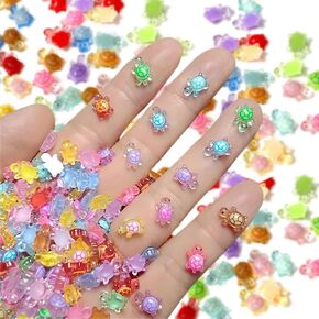 200 PCS السلاحف الصغيرة للحرف ، تماثيل السلحفاة الصغيرة المضيئة تتوهج في المنمنمات المظلمة الأشياء السلحفاة الصغيرة للهزيمة الجنية دمية الديكور.