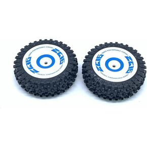 kingval استبدال 2pcs دائمة الأمامية الإطارات الإطارات أجزاء RC متوافقة مع wltoys 124017 RC CAR