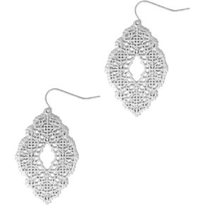 POMINA Boho Victorian Moroccan Style Floral Filigree Gold Dangling Drop Earrings Geometric Teardrop Fashion Statement Antique Gold Earrings for Women