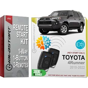iDatastart 3000FT Range Remote Starter Kit for Toyota 4Runner (2010-2022) | 🗹 Key-Start Ignition Models (2-Way, 1-Button)