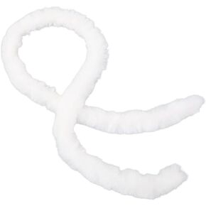78.74 بوصة فو فو حرفة النسيج شريط شريط أبيض أشعث أفخم شرائح مسبقة غامضة ناعمة Soild Soild Fluffy Forry Ribbon Roll Trim Trim لخياطة صنع الملابس زي ديكور المنزل Cosplay Cosplay
