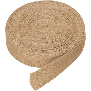 Dmiotech 3/4 "(2cm) 10 ياردة قطنية تويس شريط القطن شرائط التحيز الشريط ربط الشريط متعرجة khaki للحرف اليدوية ، والملابس ، والخياطة ، والخياطة ، متماسكة