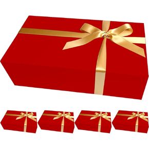Cecobox - صناديق هدايا مع أغطية للهدايا 13 "× 8.5" x4 " - صندوق هدايا إغلاق مغناطيسي قابلة للطي - عطلات العريس وصيفات الشرف ، الزفاف ، العلاقات العامة ، أعياد الميلاد ، العطلات