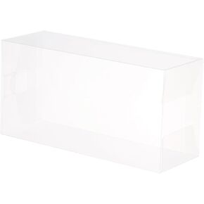 صناديق البيع بالتجزئة البلاستيكية من Meccanixity 3.9 "x2.7" × 7.9 "(100x70x200mm) مربع هدايا مع حماية الفيلم للحلوى ، ملفات تعريف الارتباط ، عيد الميلاد ، حفل زفاف ، تغليف الحزب حزمة صافية من 30