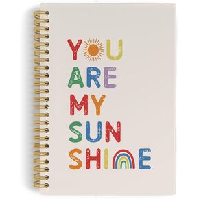 أنت دفتر ملاحظات Sunshine Spiral ، مجلة تحفيزية ، 5.5 "× 8.3" 164 صفحات محكوم عليها الكلية المليئة بالدخول إلى المجلات المحفوظة للبنات اللوازم المدرسية للبنات
