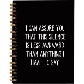 Funny Office Notebooks for Work, Sarcastic Gifts, Funny Journal, Work Humor Gifts, Office Supplies for Desk, College Ruled Hardcover Spiral Notebook 5.5 x 8.3