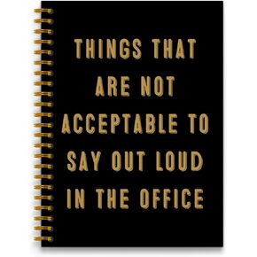 Funny Notebooks for Work, Sarcastic Gag Office Gifts for Women Men Coworkers, Funny Office Supplies, Lost of Times I was Right and Nobody Listened Hardcover Spiral Notebook 5.5x8.3 Inch