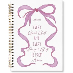 Coquette Purple Bow Notebook Notebook Journal for Women ، مجلة Preppy الجمالية ، هدايا كريستيان بريبي للنساء ، اللوازم المكتبية الأرجواني ، دفتر اليومية في الكتاب المقدس 5.5x8.3 بوصة