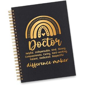 Doctor Spiral Notebook, Doctor Gifts for Women, Inspirational Doctor Difference Maker Appreciation Thank You Gifts Spiral Notebooks WA29