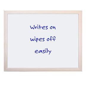 Flipside Products 36" x 48" Wood Framed Dry Erase Board, Large Surface, Wall Decor, Sign, Wall Mount, Menu Board