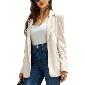 Bellivera Women Faux Leather Motorcycle Jacket Trendy Moto Biker Casual Spring Coat