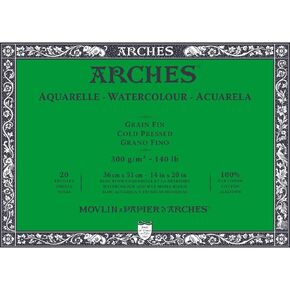 أقواس ENC PAD 4L 36X51 20H Aquarelle 100 ٪ Fine 300g White Nat