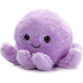 Petting Zoo Purple Octopus plushie plushie ، هدايا للأطفال ، حيوانات Nuggetz Sealife ، لعبة الأخطبوط الفخمة ، 6 بوصات