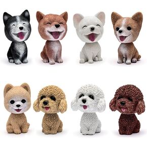 Handmade childhood memory BobbleHead Dogs Car Dash Puppy for Car Vehicle decoration rocking head dog made by superior Natural Resin Husky 1pc