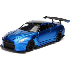 Jada Toys Fast & Furious 1:32 Nissan GT-R R35 Ben Sopra Die-Cast Model Car, Detailed Exterior, Authentic Movie Replica, Collectible Toy – Ages 8+, Blue