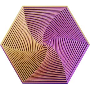 Atesson Fractal Fidget Hexagon ، Infinity Cube Toys Toys Bealth Coerts ، Three Printed Toys Descists Desk Counters for البالغين ، ألعاب الإصبع المرئي السدسي للقلق لقلق الإجهاد (4.72 بوصة)
