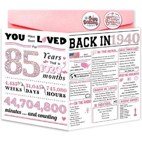 65th Birthday Card, Unique 65th Birthday Decorations for Women,Funny 65th Birthday Gifts for Mom,Happy Birthday Cards for 65 Year Old Couple, 65 Birthday Gift Ideas