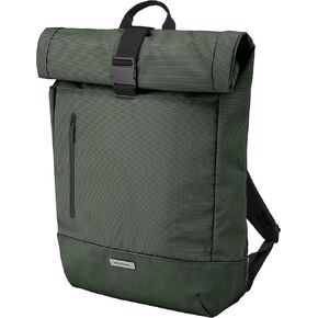 Moleskine ET20FMTRBKK6 Business Backpack, 15-Inch, Can Store Devices, Metro Roll Top Backpack, Moss Green