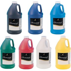 S&S Worldwide chromacryl students acrylics paints أصفر أكسيد 1/2 جالون