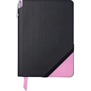 Cross Jotzone Notepad مع القلم ، متوسط ​​- أسود/وردي
