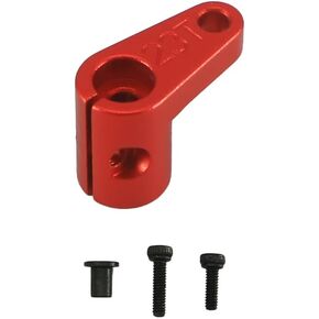 RCAWD Aluminum Tie Rod & 25T Servo Horn for 1/8 Arrma Typhon Kraton Talion Outcast Notorious 6s Blx,1/7 Limitless Infraction Mojave 6s Blx,Upgrades Part Fixed Link Steering 25t Servo Arm,Red