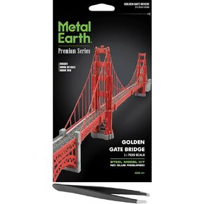 السحرات المعدنية الأرض قسط جسر غولدن بوابة جسر 3D Metal Model Kit Bundle مع ملاقط