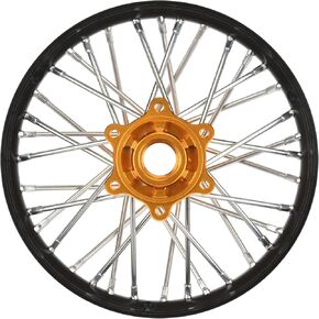 سباق المؤيد للسباق 1/4 Pro-Spec Aluminium V2 Bead Wheel Wheel Back/Gold Progenso Pro283700T3