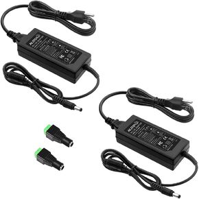 ALITOVE 24 Volt Power Supply DC 24V 3A 72W AC Power Adapter 100-240v 50-60hz AC to DC Converter 3amp Transformer with 5.5x2.1mm DC Output Jack for LED Light 3D Printer CCTV camera System