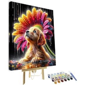 Mountain River Natural Scenery Paint by Numbers Kit for Adults, Forest at Sunset DIY Oil Painting Kit, Digital Canvas Acrylic Pigment Landscape Painting Arts Craft for Home Wall Decor Gift 16x20 Inch in Saudi Arabia