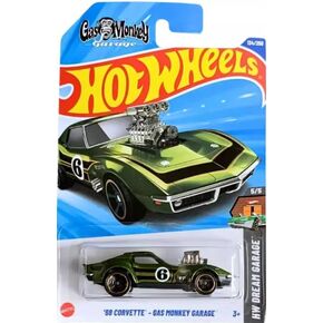 Hot Wheels '68 Corvette Gas Monkey Garage ، Green ، HW Dream Garage Collection 5/5 ، 134/250