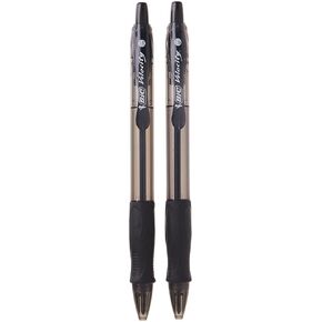 BIC ATLANTIS VELOCITY BOLD BALL PEN ، Black 2 EA (حزمة 2)
