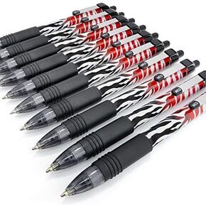 Zebra Z -Grip Smooth - قلم حبر قابلة للسحب - تصميم محدود للإصدار غير تقليدي ، حزمة من 10 - حبر أسود