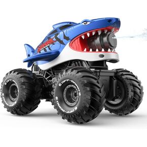 MUYOLO Remote Control Monster Truck for Girls- 1:16 Rc Car with 2 Batteries 2.4GHz 4WD Off-Rock All Terrain Waterproof Amphibious Toys, for Christmas Birthday Gifts Presents Kids Boys Girls Ages 6+ in Saudi Arabia