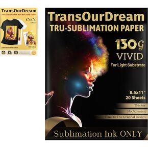Transourdream tru-sublimation blanks Coco مجموعات و 130 جرام ورقة Tru-sublimation 30 ورقة