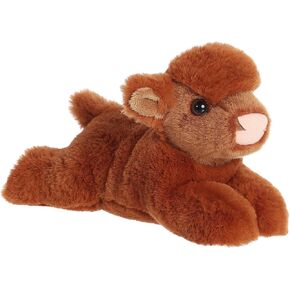 Aurora® رائعتين Mini Flopsie ™ Highland Cow Calf Calf Animal - Ease Spirle - Timeless Affress