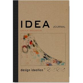 IDEA Journal Lay Flat Sketchbook for Art, Design, and Personal Discovery. Studio-Made. (5.5"x8.5")