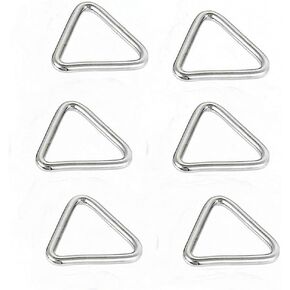 حلقة المثلث حلقة مشبك الفولاذ المقاوم للصدأ 316 حلقة عالية على شكل V (5.5 × 30 مم) ، 6pcs