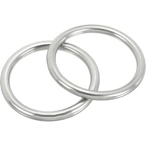 حلقات Patikil Metal 316 حلقات من الفولاذ المقاوم للصدأ من الدرجة البحرية متعددة الأغراض أو حلقات مستديرة ملحومة ل macrame