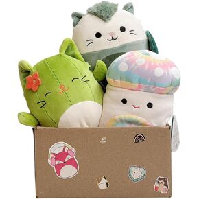 سيختلف Kellytoy 8 "Mystery Pack الرسمية Squishmlows Mystery Pack -Plush -أنماط ألعاب حيوانية ناعمة ومحشوة.