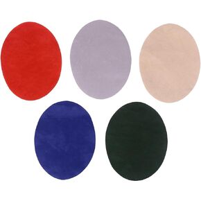 Supvox Oval Iron on Patch DIY Velvet Jeans Patches Terk Knee Decorative Kit للملابس 10 PCS