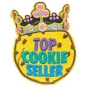 TOP Cookie Seller Iron On Patch Cooking Cookies Scouts Boy Girl Cub