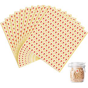 1440pcs ملصقات ملصقات السهم الأحمر ، ملصقات سهم صغيرة ملصقات سهم ذاتي الملصقات 1/2 بوصة تسمية التسمية صفحة ملصقات السهم لعلامة دفاتر الصفحة (8 أوراق ، 180pcs/ورقة)