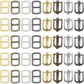 80Pcs 4.5mm/5mm Doll Mini Buckle Metal Mini Buckles Mini Dolls Belt Buckles for Doll Clothes Shoes Bags Belt Craft Accessories