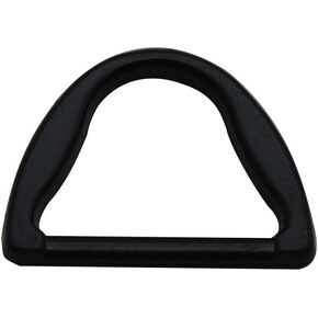 Amanaote Black 1" Inner Diameter D Ring High Body D Rings Non Welded Pack of 6